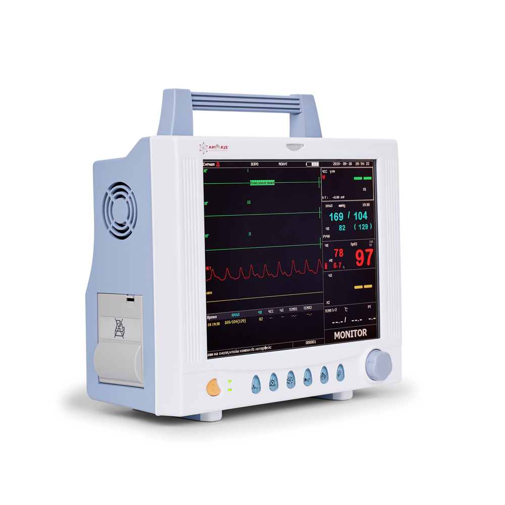 Монитор прикроватный с TFT дисплеем АРМЕД PC-9000f с блоком капнографии Мониторы пациента